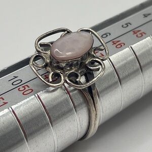 Pale Pink Sterling Ring